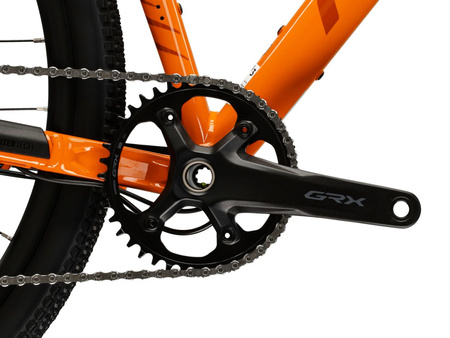 ROWER GRAVEL KROSS ESKER 5.0 Pomarańczowy/Bordowy Połysk 2025