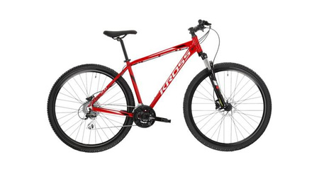 ROWER GÓRSKI KROSS HEXAGON 5.0 27,5" Czerwony/Szary/Czarny Połysk