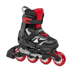 REGULOWANE ROLKI JUNIORSKIE ROLLERBLADE MICROBLADE Black/Red 2025