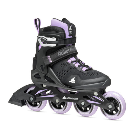 DAMSKIE ROLKI FITNESS ROLLERBLADE MACROBLADE 84 Black / Lavender 2024