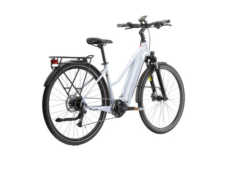 ROWER ELEKTRYCZNY KROSS DAMSKI TRANS HYBRID 4.0 Szary/Niebieski Połysk 2023