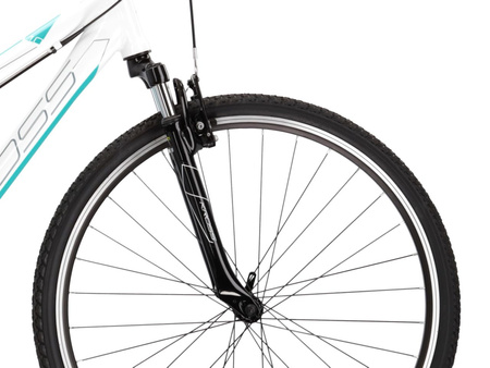DAMSKI ROWER CROSSOWY KROSS EVADO 1.0 Biały/turkusowy