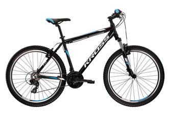 ROWER GÓRSKI KROSS HEXAGON 1.0 Czarny/Biały/Niebieski Połysk