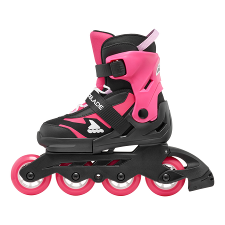 REGULOWANE ROLKI JUNIORSKIE ROLLERBLADE MICROBLADE COMBO Black/Pink 2025