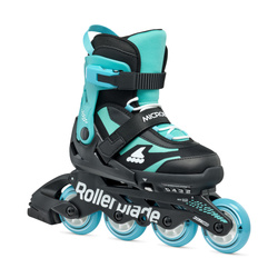 REGULOWANE ROLKI JUNIORSKIE ROLLERBLADE MICROBLADE Black/Light Blue 2025