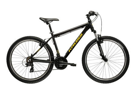 ROWER GÓRSKI KROSS HEXAGON 1.0 Czarny/Żółty Połysk 2025