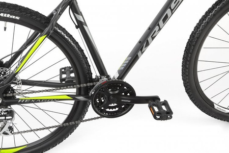 ROWER GÓRSKI KROSS 2020 HEXAGON 5.0 Czarny/grafit/limonka