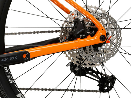 ROWER GRAVEL KROSS ESKER 5.0 Pomarańczowy/Bordowy Połysk 2025