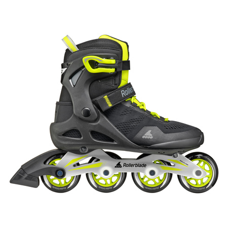 MĘSKIE ROLKI FITNESS ROLLERBLADE MACROBLADE 80 Black / Lime 2025