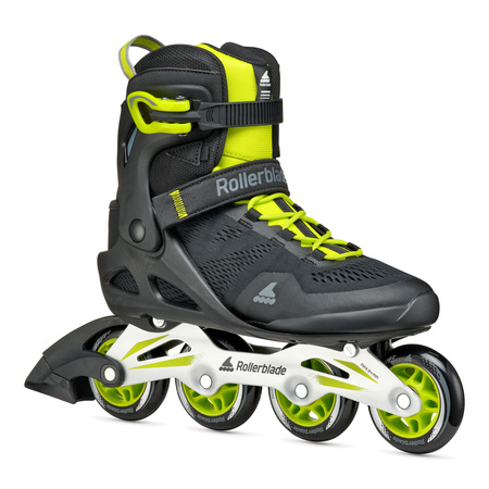 MĘSKIE ROLKI FITNESS ROLLERBLADE MACROBLADE 80 Black / Lime 2025