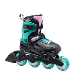 REGULOWANE ROLKI JUNIORSKIE ROLLERBLADE FURY Black / Sea Green 2025