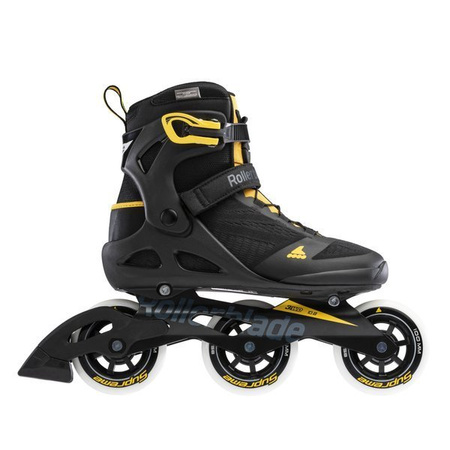 ROLKI MĘSKIE ROLLERBLADE MACROBLADE 100 3WD Black / Safron Yellow 2024