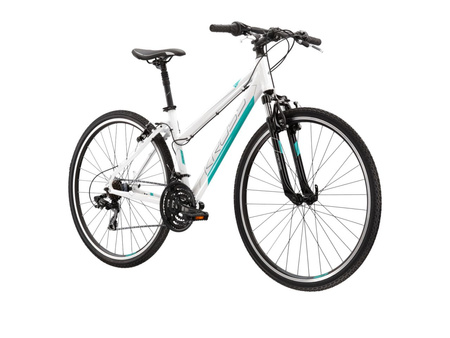DAMSKI ROWER CROSSOWY KROSS EVADO 1.0 Biały/turkusowy