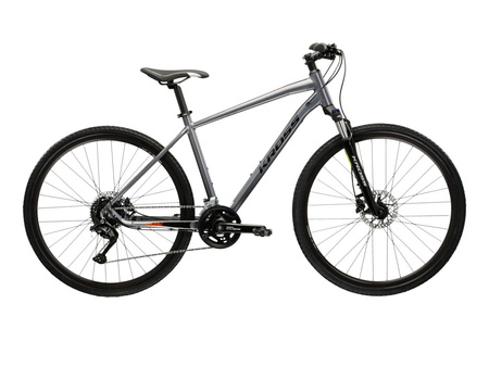 ROWER CROSSOWY KROSS EVADO 5.0 Szary/Czarny Połysk 2025