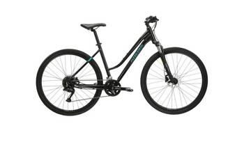 ROWER CROSSOWY KROSS DAMSKI EVADO 5.0 Czarny / Turkusowy Połysk 2024