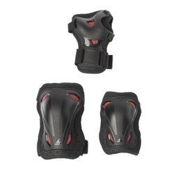 KOMPLET OCHRANIACZY DLA DZIECI NA ROLKI ROLLERBLADE SKATE GEAR JUNIOR 3 PACK Black / Red