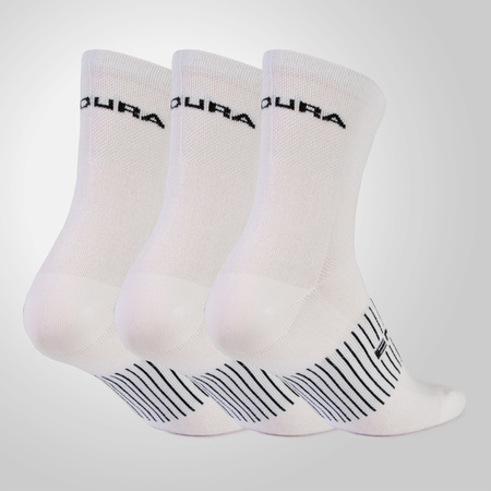 SKARPETY ROWEROWE ENDURA COOLMAX RACE (3-pak)  White