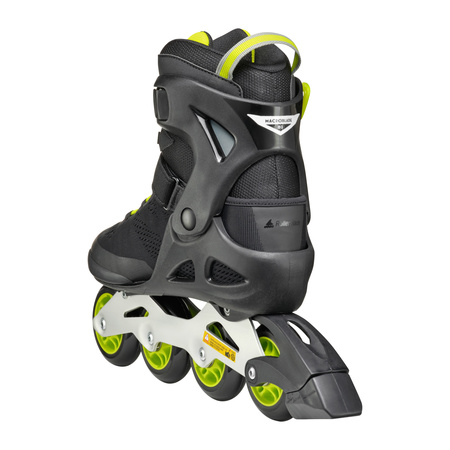 MĘSKIE ROLKI FITNESS ROLLERBLADE MACROBLADE 80 Black / Lime 2025