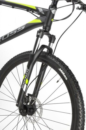 ROWER GÓRSKI KROSS 2020 HEXAGON 5.0 Czarny/grafit/limonka