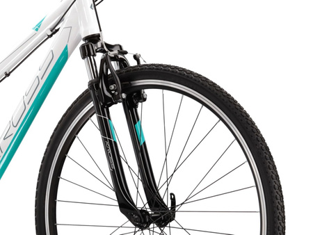 DAMSKI ROWER CROSSOWY KROSS EVADO 1.0 Biały/turkusowy
