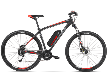 ROWER ELEKTRYCZNY KROSS 2020 HEXAGON BOOST 1.0 Czarny / Czerwony / Srebrny