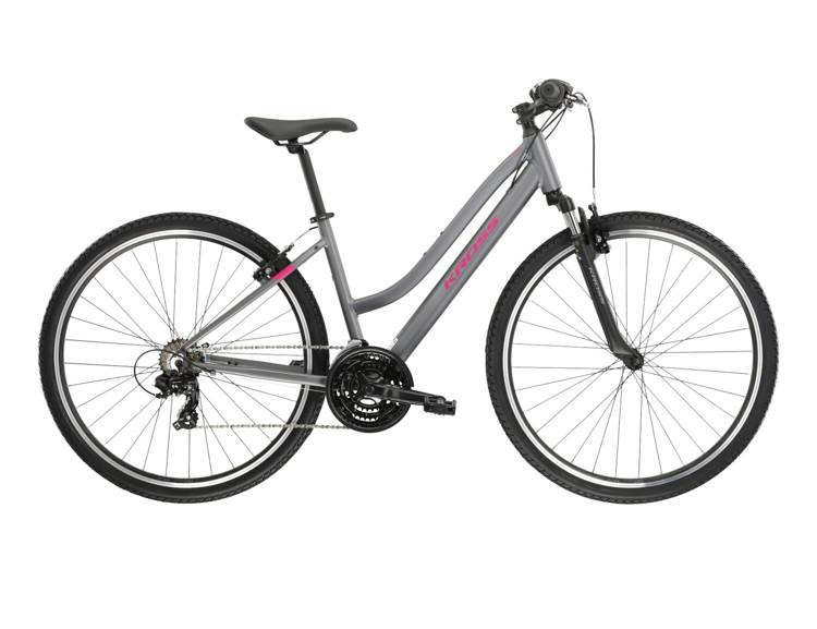 ROWER CROSSOWY KROSS DAMSKI EVADO 1.0 Grafitowy/Malinowy 2023 ROWERY