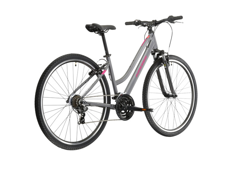 ROWER CROSSOWY KROSS DAMSKI EVADO 1.0 Grafitowy/Malinowy 2023 ROWERY