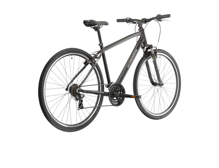 ROWER CROSSOWY KROSS EVADO 1.0 Czarny/Grafitowy Mat ROWERY \ ROWERY