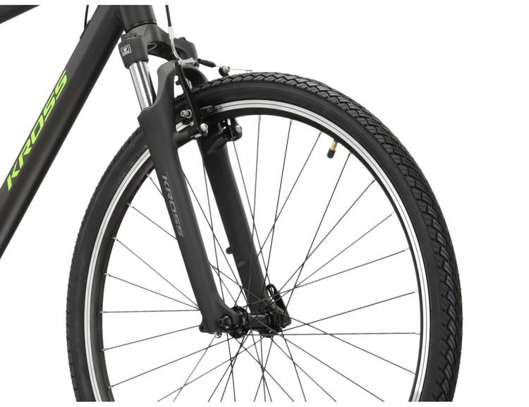 ROWER CROSSOWY KROSS EVADO 2.0 Czarny/Zielony Mat ROWERY \ ROWERY