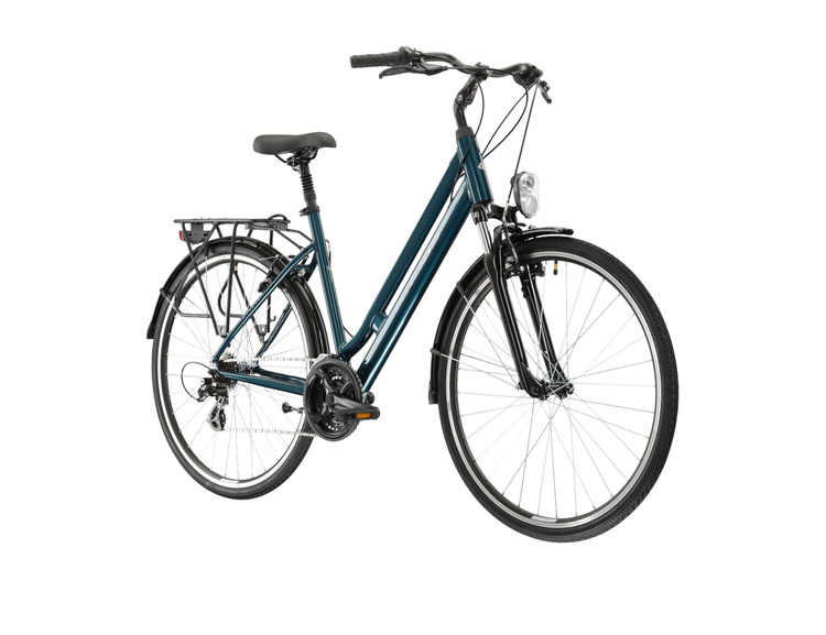 ROWER MIEJSKI KROSS SENTIO 2.0 Turkusowy/Żółty Połysk 2023 ROWERY