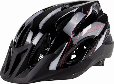 KASK ROWEROWY ALPINA MTB 17 Black/Red/White 2023