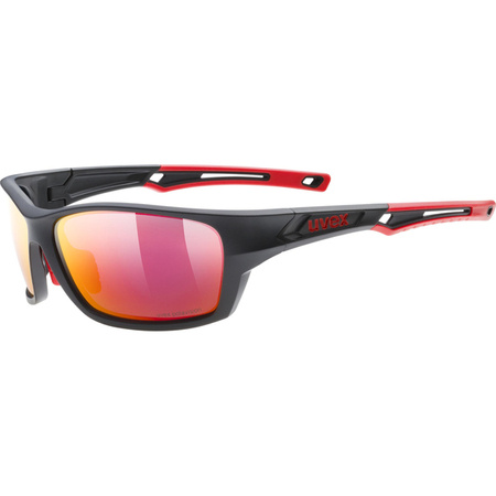 OKULARY ROWEROWE UVEX SPORTSTYLE 232 P Black Mat Red