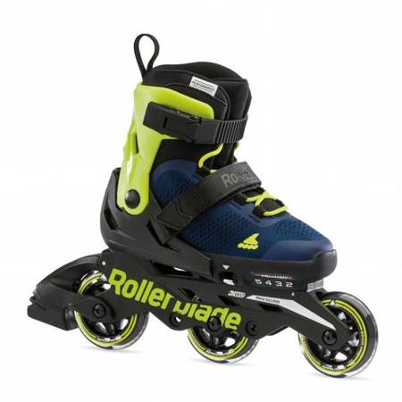 REGULOWANE ROLKI JUNIORSKIE ROLLERBLADE MICROBLADE 3WD Blue Royal / Lime 2024