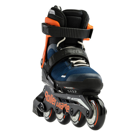 REGULOWANE ROLKI JUNIORSKIE ROLLERBLADE MICROBLADE Midnight Blue / Warm Orange 2024