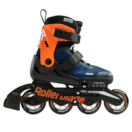 REGULOWANE ROLKI JUNIORSKIE ROLLERBLADE MICROBLADE Midnight Blue / Warm Orange 2024