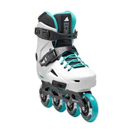 ROLKI DAMSKIE ROLLERBLADE LIGHTNING 80 White / Aqua 2024