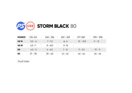 ROLKI MIEJSKIE POWERSLIDE STORM 80 Black 2024