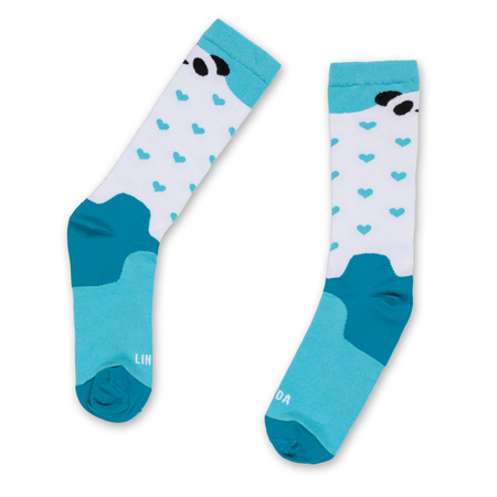 SKARPETY NA ROLKI UGLY FEET CLUB LINDA SOCKS PANDA LOVE